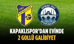 Kapaklıspor’dan evinde 2 gollü galibiyet
