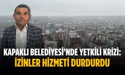 Kapaklı Belediyesi’nde yetkili krizi: İzinler hizmeti durdurdu