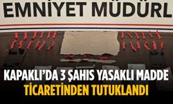 Kapaklı’da 3 şahıs yasaklı madde ticaretinden tutuklandı
