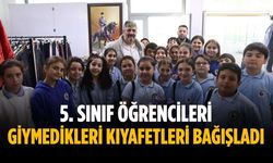 5. Sınıf öğrencileri giymedikleri kıyafetleri bağışladı