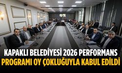 Kapaklı Belediyesi 2026 Performans Programı oy çokluğuyla kabul edildi