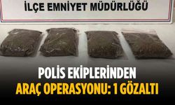 Polis ekiplerinden araç operasyonu: 1 gözaltı