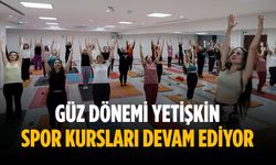Güz Dönemi Yetişkin Spor Kursları devam ediyor