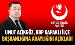 Umut Açıkgöz, BBP Kapaklı İlçe Başkanlığına adaylığını açıkladı
