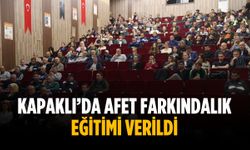 Kapaklı’da afet farkındalık eğitimi verildi