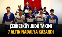 Çerkezköy Judo Takımı 7 altın madalya kazandı