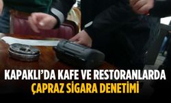 Kapaklı’da kafe ve restoranlarda çapraz sigara denetimi