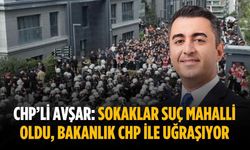 CHP’li Avşar: Sokaklar suç mahalli oldu, Bakanlık CHP ile uğraşıyor