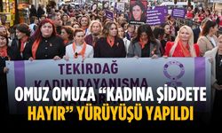Omuz omuza “Kadına Şiddete Hayır” yürüyüşü yapıldı