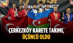 Çerkezköy Karete Takımı, üçüncü oldu