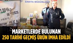 Marketlerde bulunan 250 tarihi geçmiş ürün imha edildi