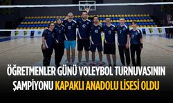 Öğretmenler Günü Voleybol Turnuvasının Şampiyonu Kapaklı Anadolu Lisesi oldu