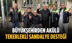 Büyükşehirden akülü tekerlekli sandalye desteği