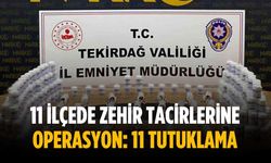 11 ilçede zehir tacirlerine operasyon: 11 tutuklama