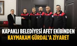 Kapaklı Belediyesi Afet Ekibinden Kaymakam Gürdal’a ziyaret