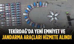 Tekirdağ’da yeni emniyet ve jandarma araçları hizmete alındı