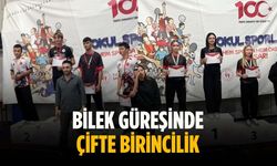 Bilek güreşinde çifte birincilik
