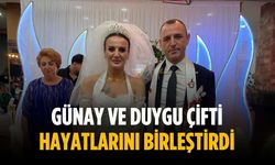 Günay ve Duygu çifti hayatlarını birleştirdi
