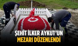Şehit İlker Aykut’un mezarı düzenlendi