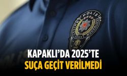 Kapaklı’da 2025’te suça geçit verilmedi