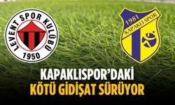 Kapaklıspor’daki kötü gidişat sürüyor