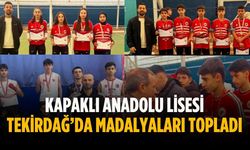 Kapaklı Anadolu Lisesi Tekirdağ’da madalyaları topladı