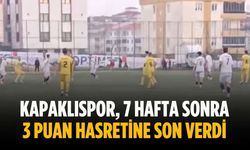 Kapaklıspor, 7 hafta sonra 3 puan hasretine son verdi