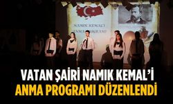 Vatan Şairi Namık Kemal’i anma programı düzenlendi