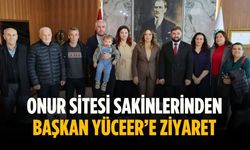 Onur Sitesi sakinlerinden Başkan Yüceer’e ziyaret