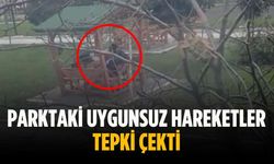 Parktaki uygunsuz hareketler tepki çekti
