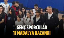 Genç sporcular 11 madalya kazandı