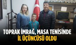 Toprak İmrağ, masa tenisinde il üçüncüsü oldu