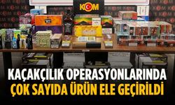 Kaçakçılık operasyonlarında çok sayıda ürün ele geçirildi