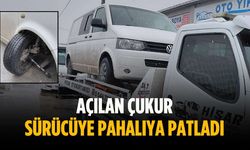 Açılan çukur sürücüye pahalıya patladı