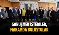 Görüşmek istediler, makamda buluştular