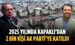 2025 yılında Kapaklı’dan 2 bin kişi AK Parti’ye katıldı