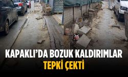 Kapaklı’da bozuk kaldırımlar tepki çekti