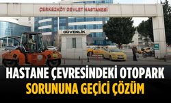 Hastane çevresindeki otopark sorununa geçici çözüm