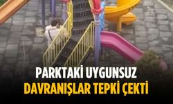Parktaki uygunsuz davranışlar tepki çekti
