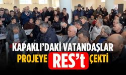 Kapaklı’daki vatandaşlar projeye RES’t çekti
