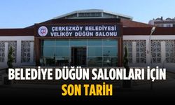 Belediye düğün salonları için son tarih