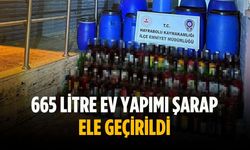 665 litre ev yapımı şarap ele geçirildi