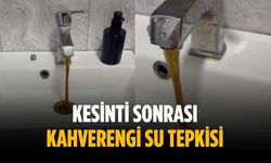 Kesinti sonrası kahverengi su tepkisi