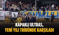 Kapaklı Ultras, yeni yılı tribünde karşıladı