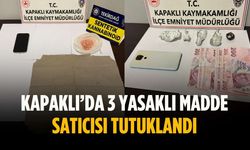Kapaklı’da 3 yasaklı madde satıcısı tutuklandı