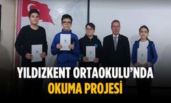 Yıldızkent Ortaokulu’nda okuma projesi