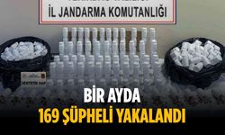 Bir ayda 169 şüpheli yakalandı