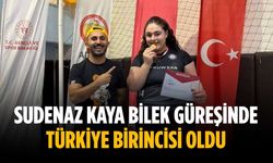 Sudenaz Kaya bilek güreşinde Türkiye birincisi oldu