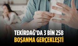 Tekirdağ’da 3 bin 258 boşanma gerçekleşti