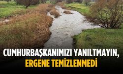 “Cumhurbaşkanımızı yanıltmayın, Ergene temizlenmedi”